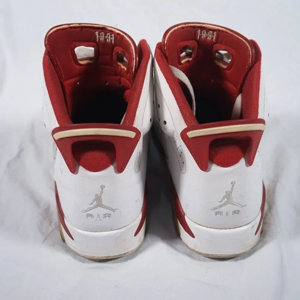 Nike Air Jordan 6 Retro Alternate White University Red 2022 Men's 10.5